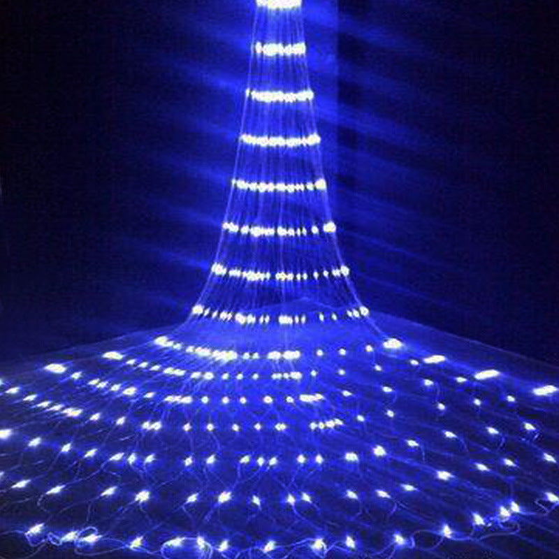 Outdoor Net Lights and Water String Lights Setup