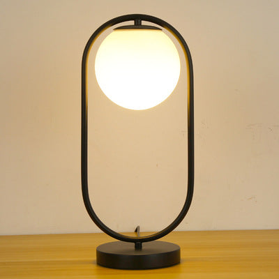 Nordic Glass Orb Atmosphere Lamp for Bedroom Decor