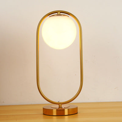 Nordic Glass Orb Atmosphere Lamp for Bedroom Decor