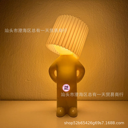 Creative MR.P Shy Table Lamp for Bedroom Decor