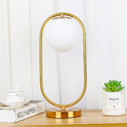 Nordic Glass Orb Atmosphere Lamp for Bedroom Decor