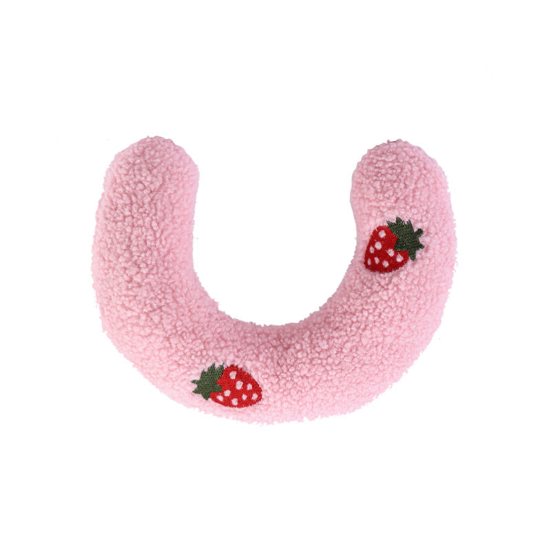 U-Shaped Pillow for Pet Dog Cat Cervical Spine Support