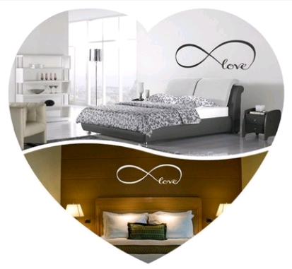 Love Wall Decal for Living Room and Bedroom Decor