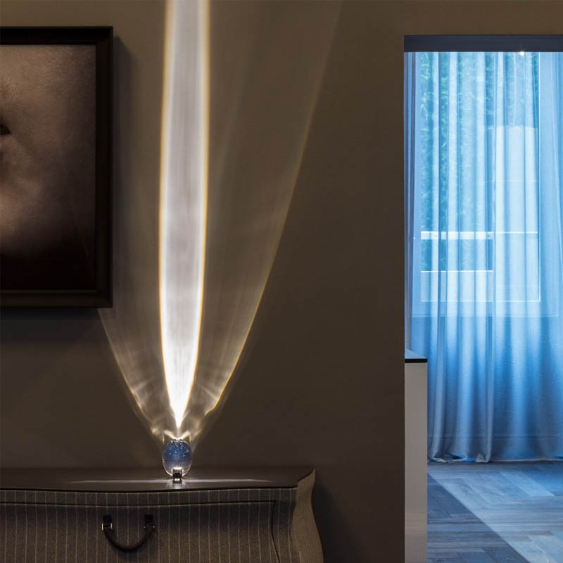 Italian Designer LED Crystal Table Lamp for Bedroom Decor