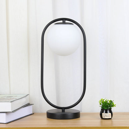 Nordic Glass Orb Atmosphere Lamp for Bedroom Decor