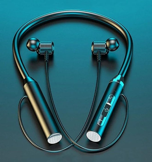 Generic Fenix Neckband Headphones with Bluetooth for Sports Gaming and Runing .Earbuds Waterproof Sports in-Ear True Wireless Stereo Black FNX-114