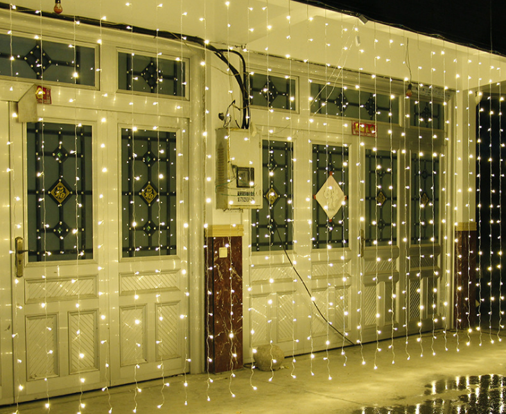 Christmas LED Curtain Lights, 3x3m Decorative Lights