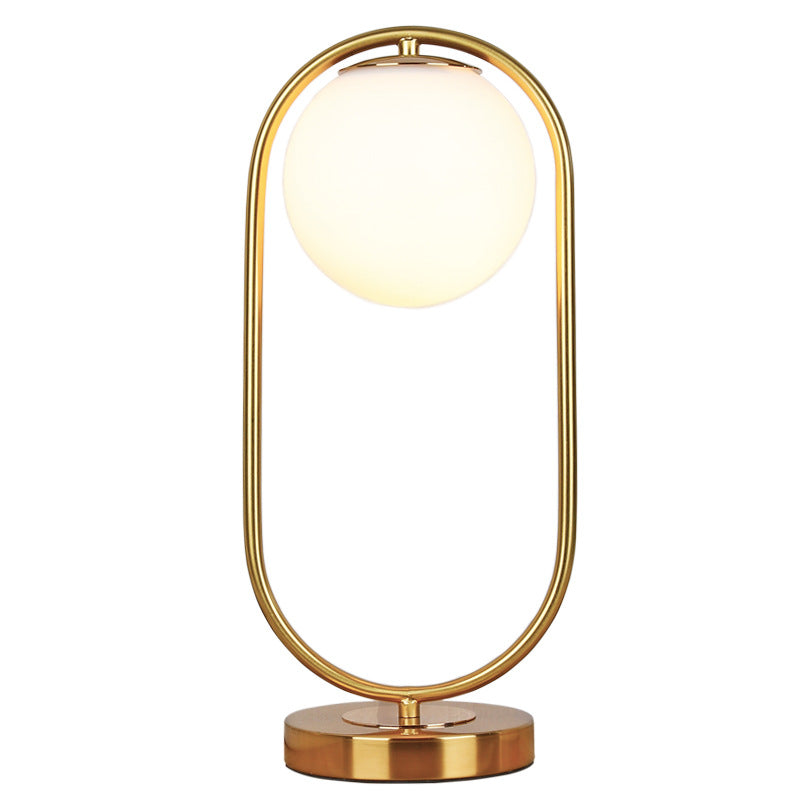 Nordic Glass Orb Atmosphere Lamp for Bedroom Decor