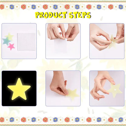100pcs Glow in the Dark Star Stickers for Bedroom Decor