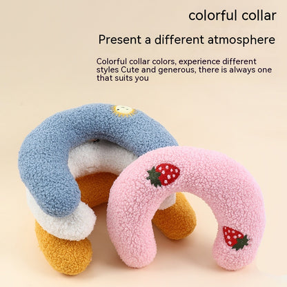 U-Shaped Pillow for Pet Dog Cat Cervical Spine Support