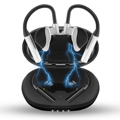 ZOUIKS Wireless Earbuds with Bluetooth 32hrs Playtime Wireless Sports Earbuds with Charging Case High Definition Sound Waterproof Sport Headphones Wireless Bluetooth for Workout (Black)